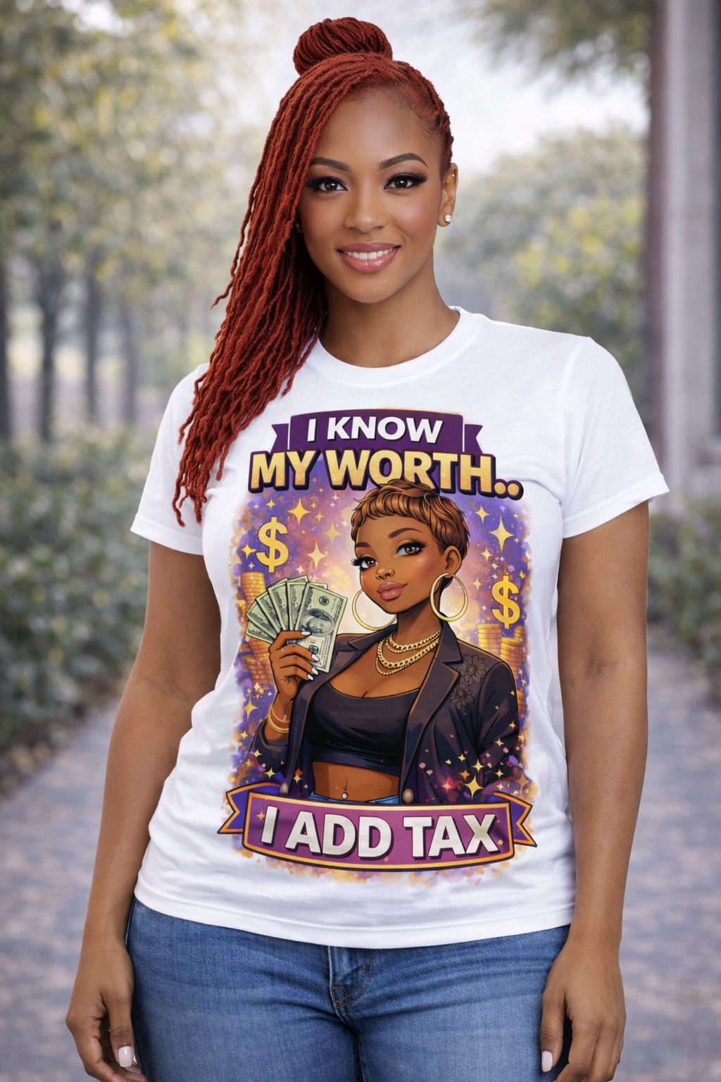 I know my worth custom t-shirt