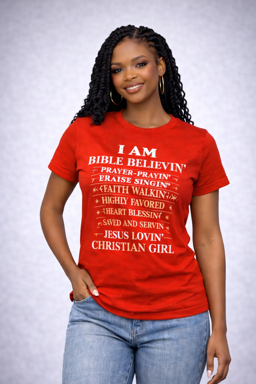 I am bible believing  faith custom t-shirt