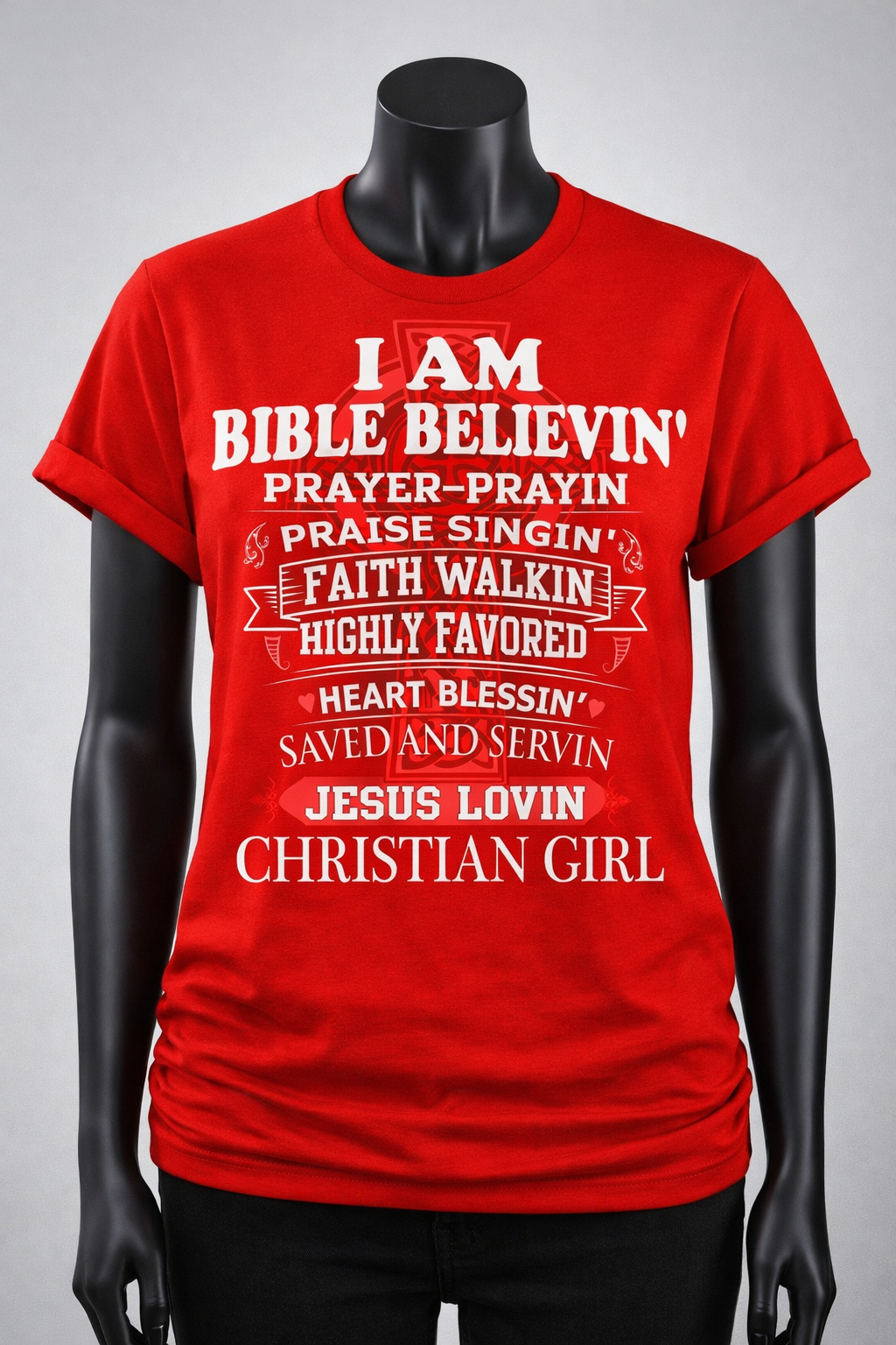 I am bible believing  faith custom t-shirt