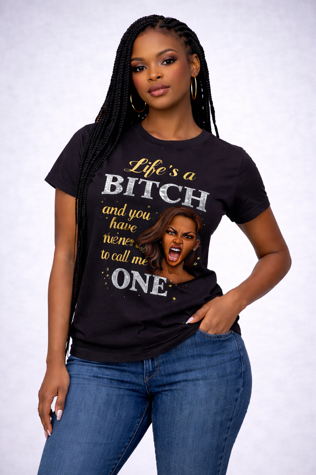 Life is a bitch custom t-shirt