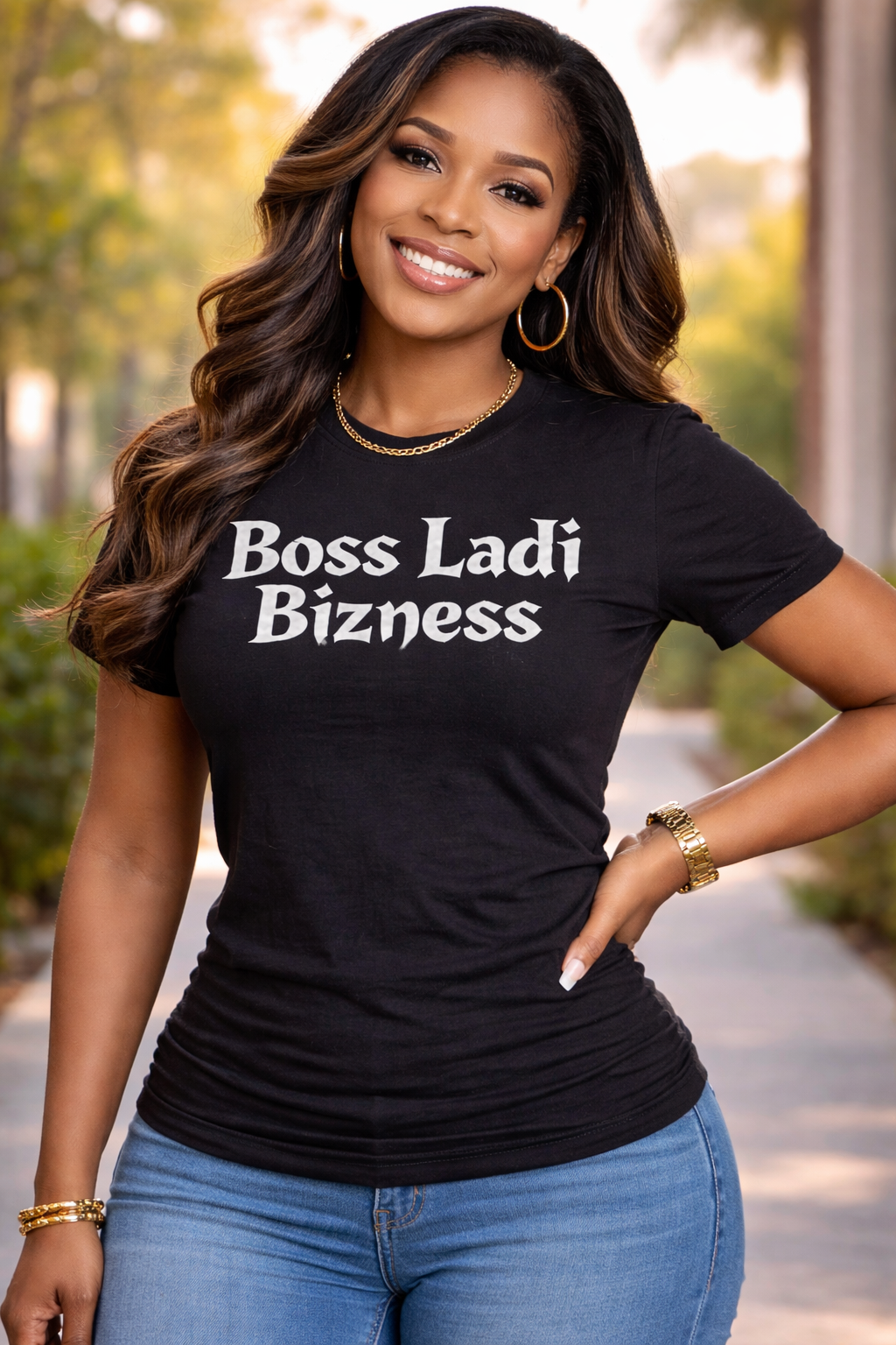 Boss Ladi Bizness bold t-shirt design