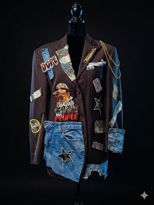 "Chasing Goals Not People motivational custom blazer"