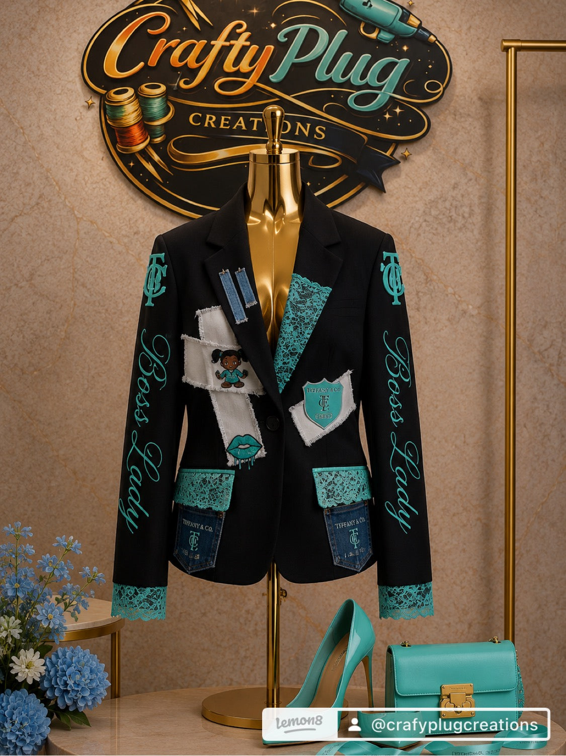 "Essential custom luxury blazer by Crafty Plug Creations"