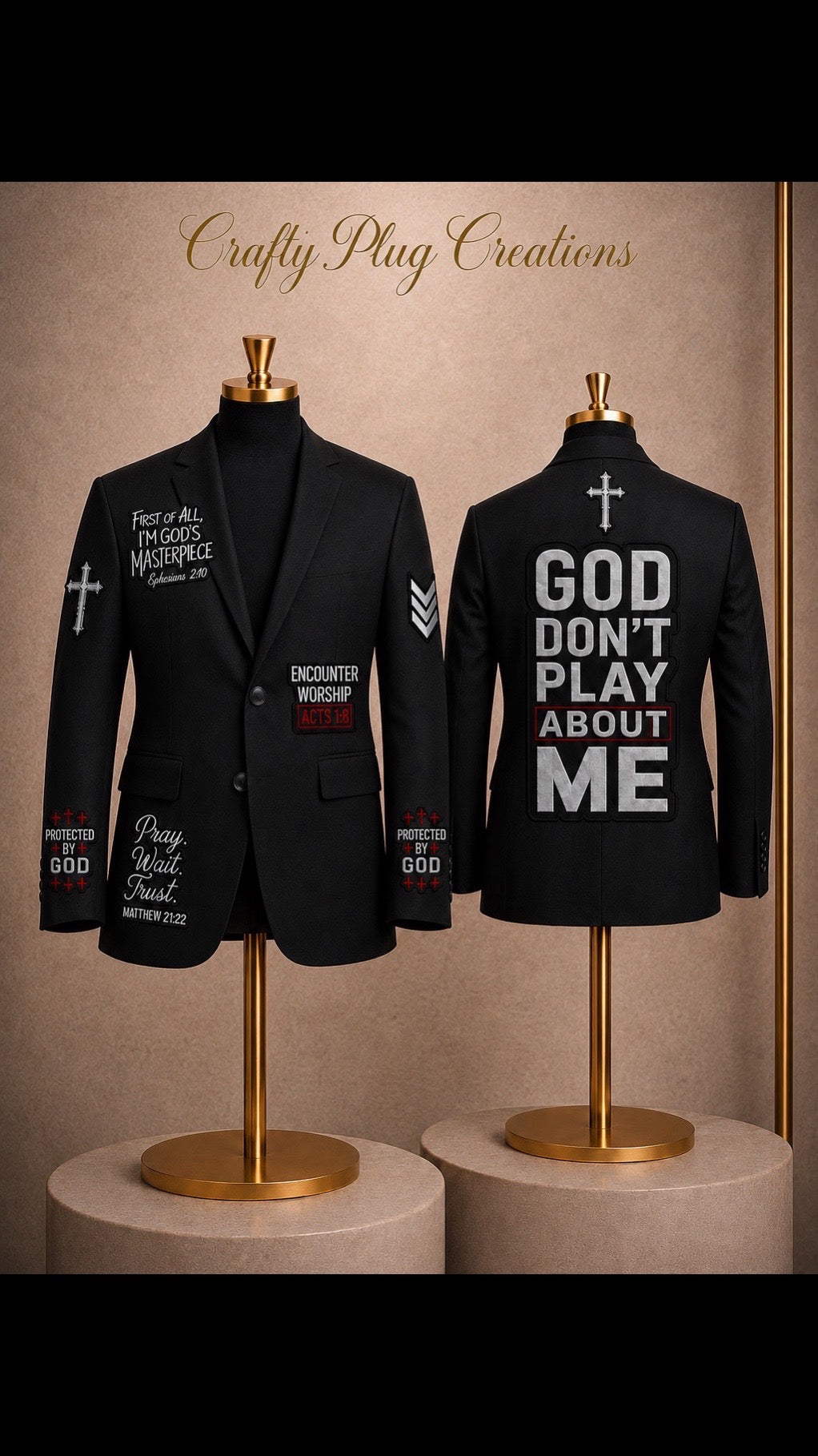 "Custom lux blazer for fashion-forward style"